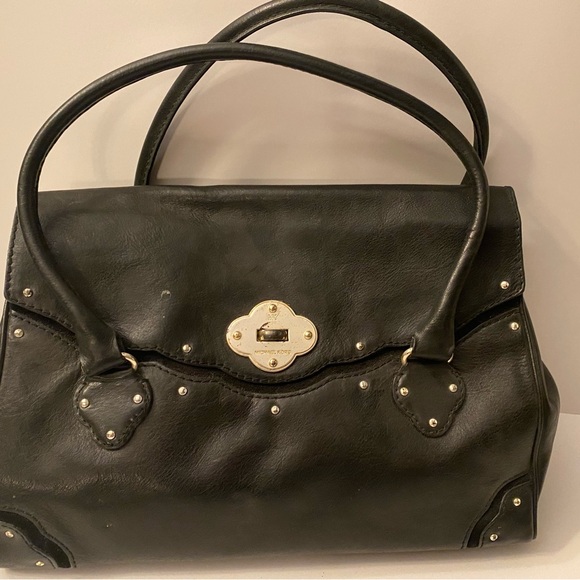 Michael Kors Black Leather Satchel - Picture 1 of 6